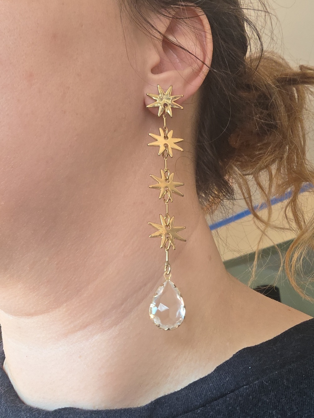 Celestial-inspired drop earrings 